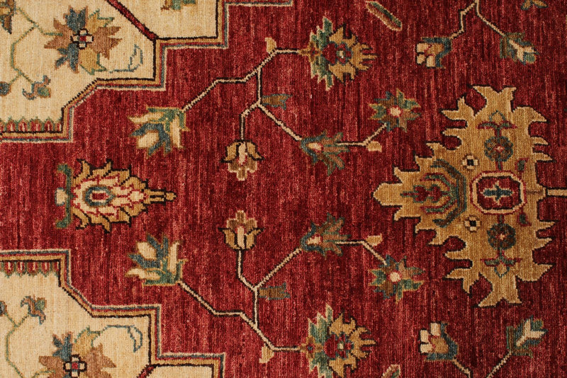 6x16 Red and Light Brown Anatolian Traditional Runner