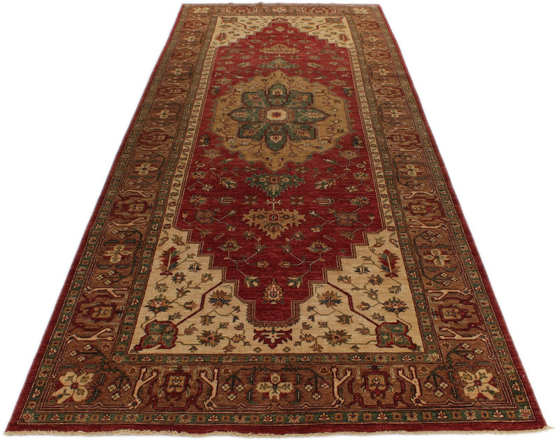 6x16 Red and Light Brown Anatolian Traditional Runner
