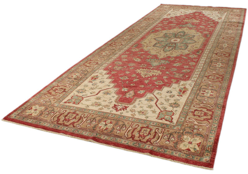 6x16 Red and Light Brown Anatolian Traditional Runner
