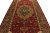 6x16 Red and Light Brown Anatolian Traditional Runner