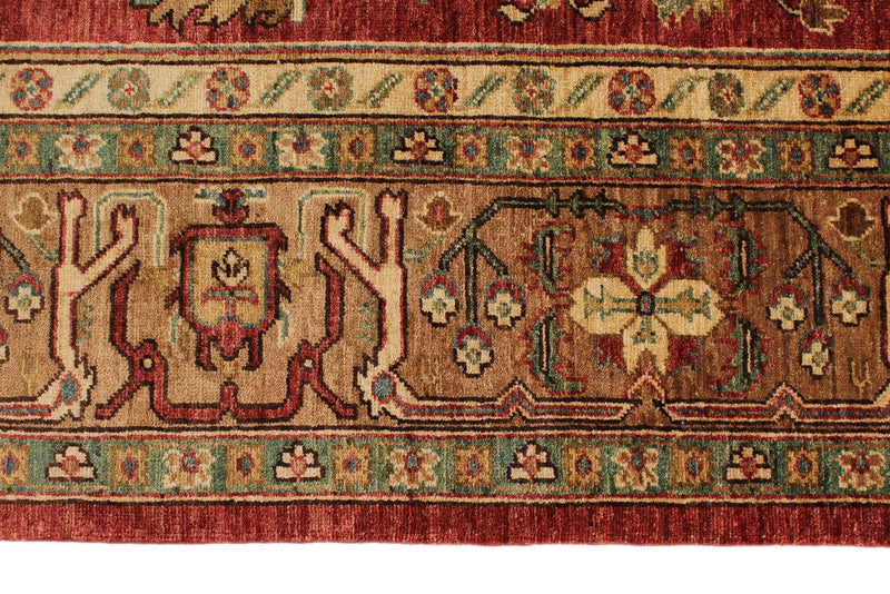 6x16 Red and Light Brown Anatolian Traditional Runner