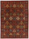 12x16 Burgundy and Multıcolor Anatolian Tribal Rug