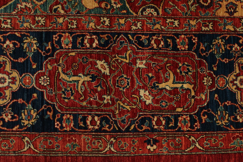 12x16 Burgundy and Multıcolor Anatolian Tribal Rug