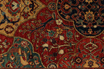 12x16 Burgundy and Multıcolor Anatolian Tribal Rug