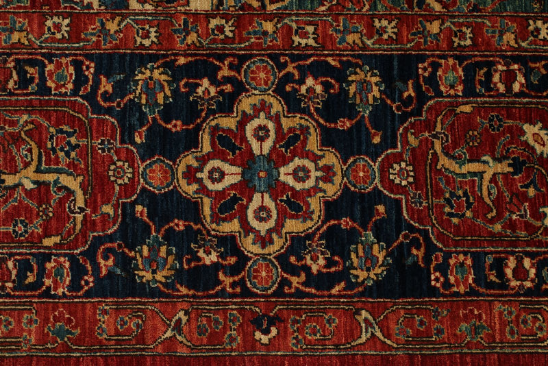 12x16 Burgundy and Multıcolor Anatolian Tribal Rug