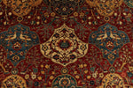 12x16 Burgundy and Multıcolor Anatolian Tribal Rug