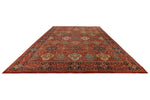 12x16 Burgundy and Multıcolor Anatolian Tribal Rug