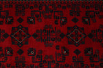 3x22 Red and Navy Turkish Tribal Runner
