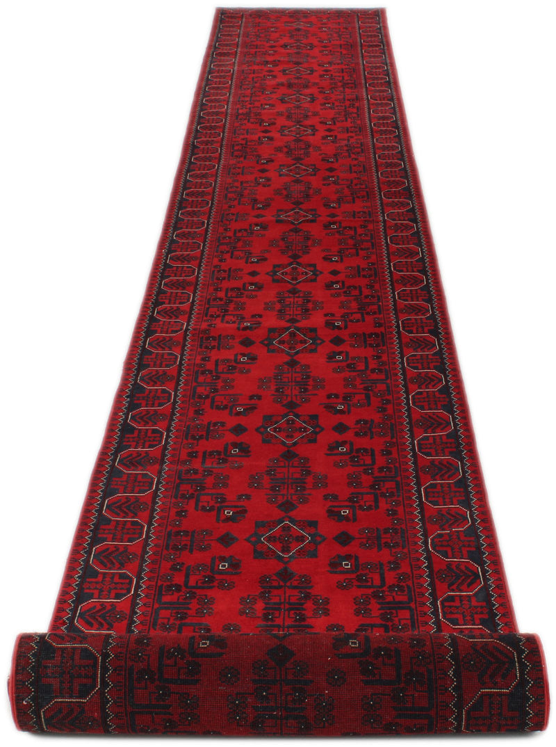 3x22 Red and Navy Turkish Tribal Runner