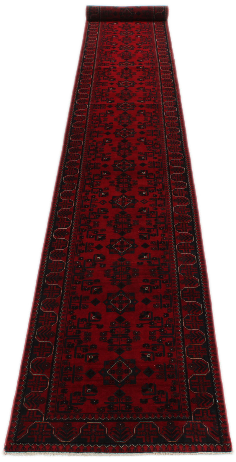 3x22 Red and Navy Turkish Tribal Runner