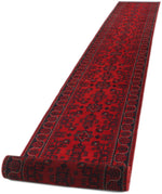 3x22 Red and Navy Turkish Tribal Runner
