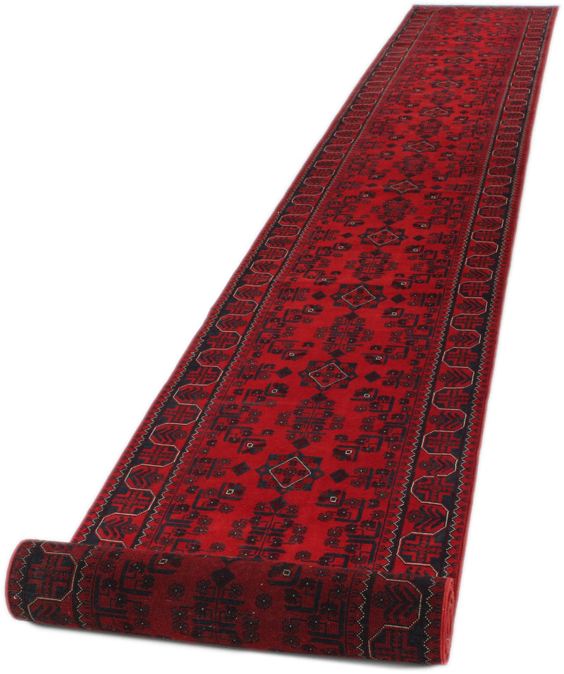 3x22 Red and Navy Turkish Tribal Runner