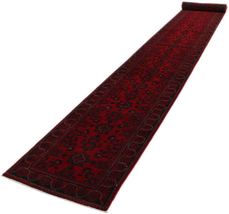 3x22 Red and Navy Turkish Tribal Runner