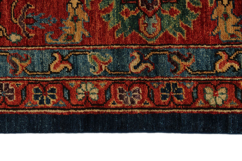 12x18 Navy and Red Anatolian Traditional Rug