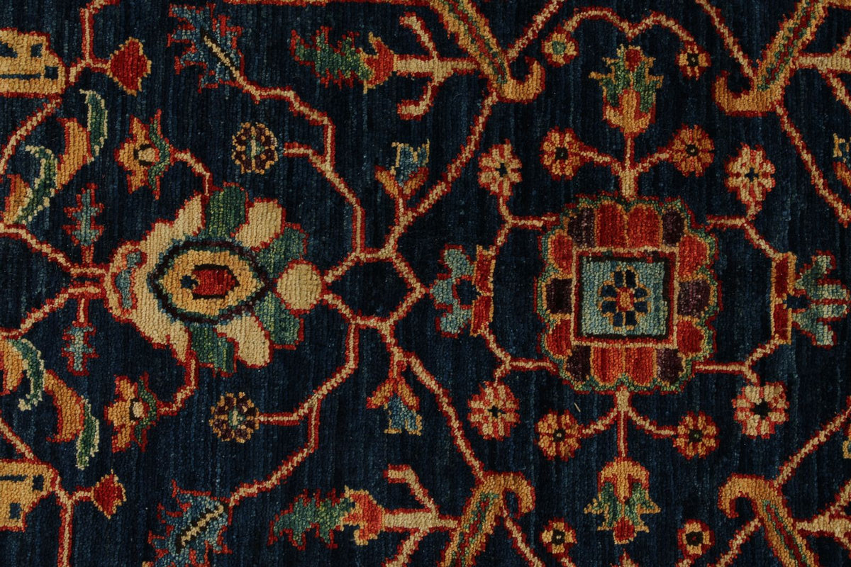 12x18 Navy and Red Anatolian Traditional Rug