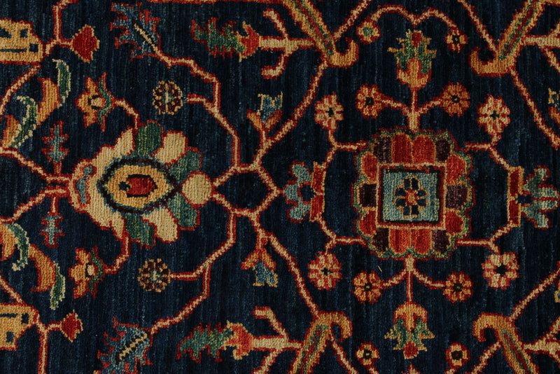 12x18 Navy and Red Anatolian Traditional Rug