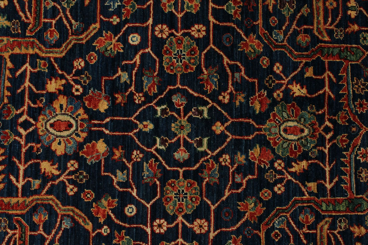 12x18 Navy and Red Anatolian Traditional Rug