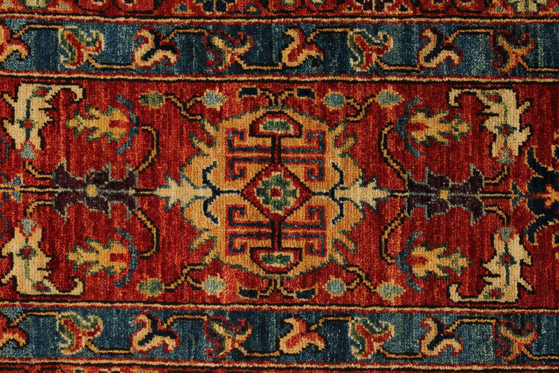 12x18 Navy and Red Anatolian Traditional Rug