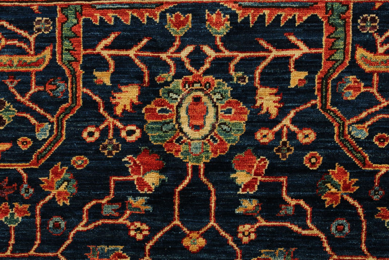 12x18 Navy and Red Anatolian Traditional Rug