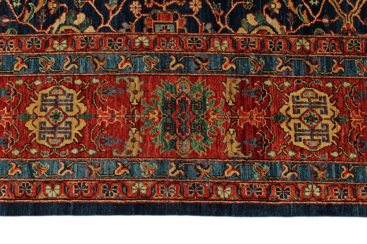 12x18 Navy and Red Anatolian Traditional Rug