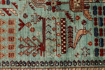 4x12 Blue and Red Anatolian Traditional Runner