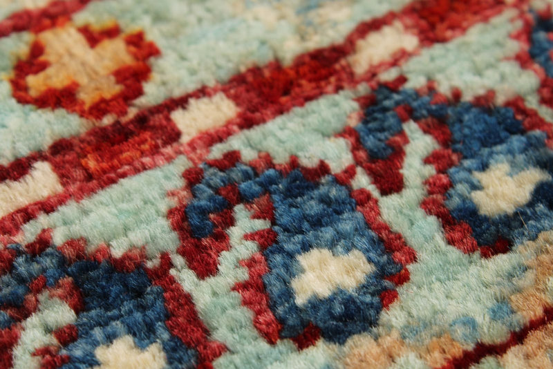 4x12 Blue and Red Anatolian Traditional Runner