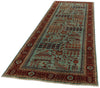 4x12 Blue and Red Anatolian Traditional Runner