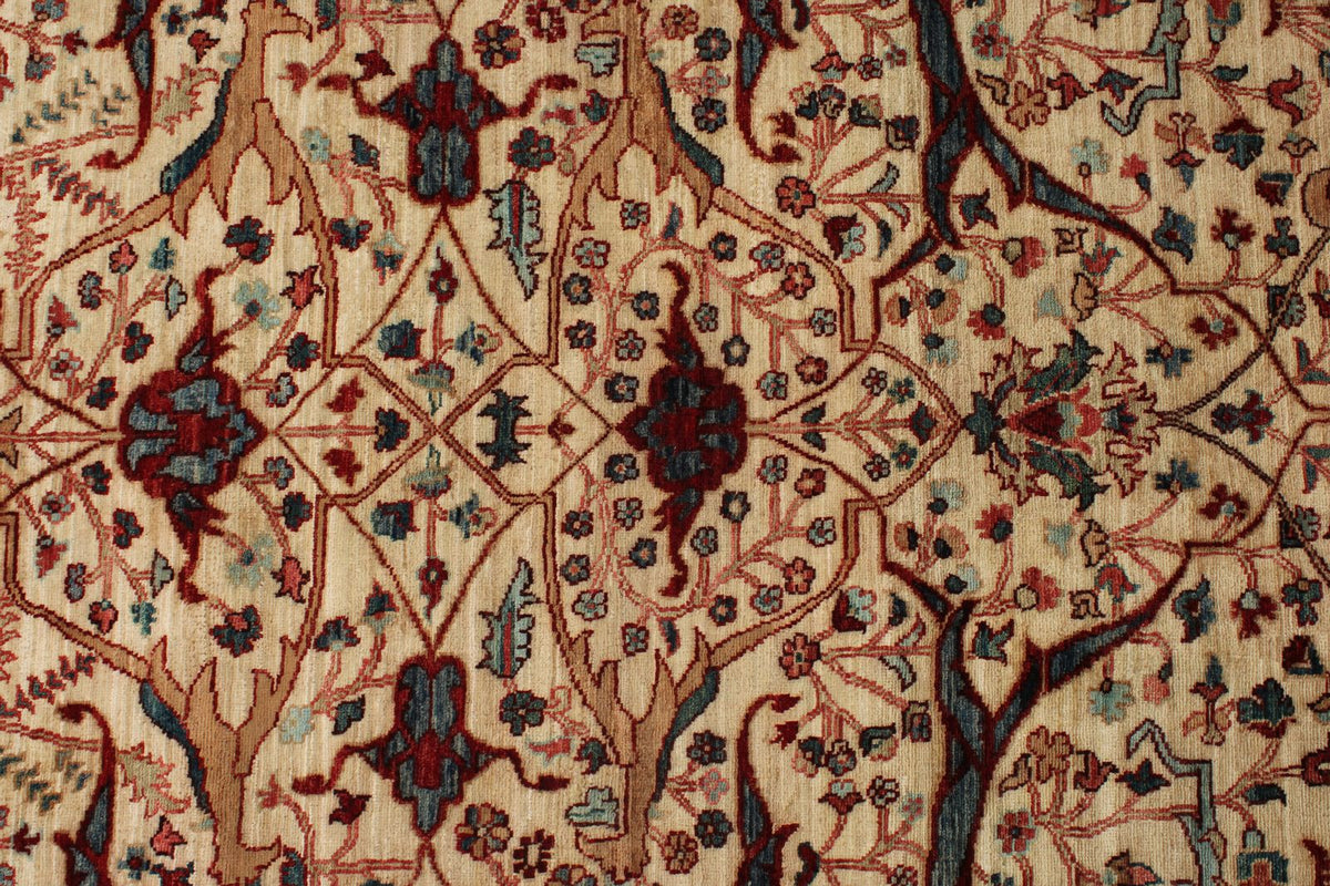 3x25 Beige and Multicolor Anatolian Traditional Runner