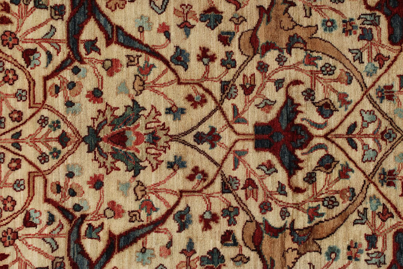 3x25 Beige and Multicolor Anatolian Traditional Runner