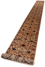 3x25 Beige and Multicolor Anatolian Traditional Runner