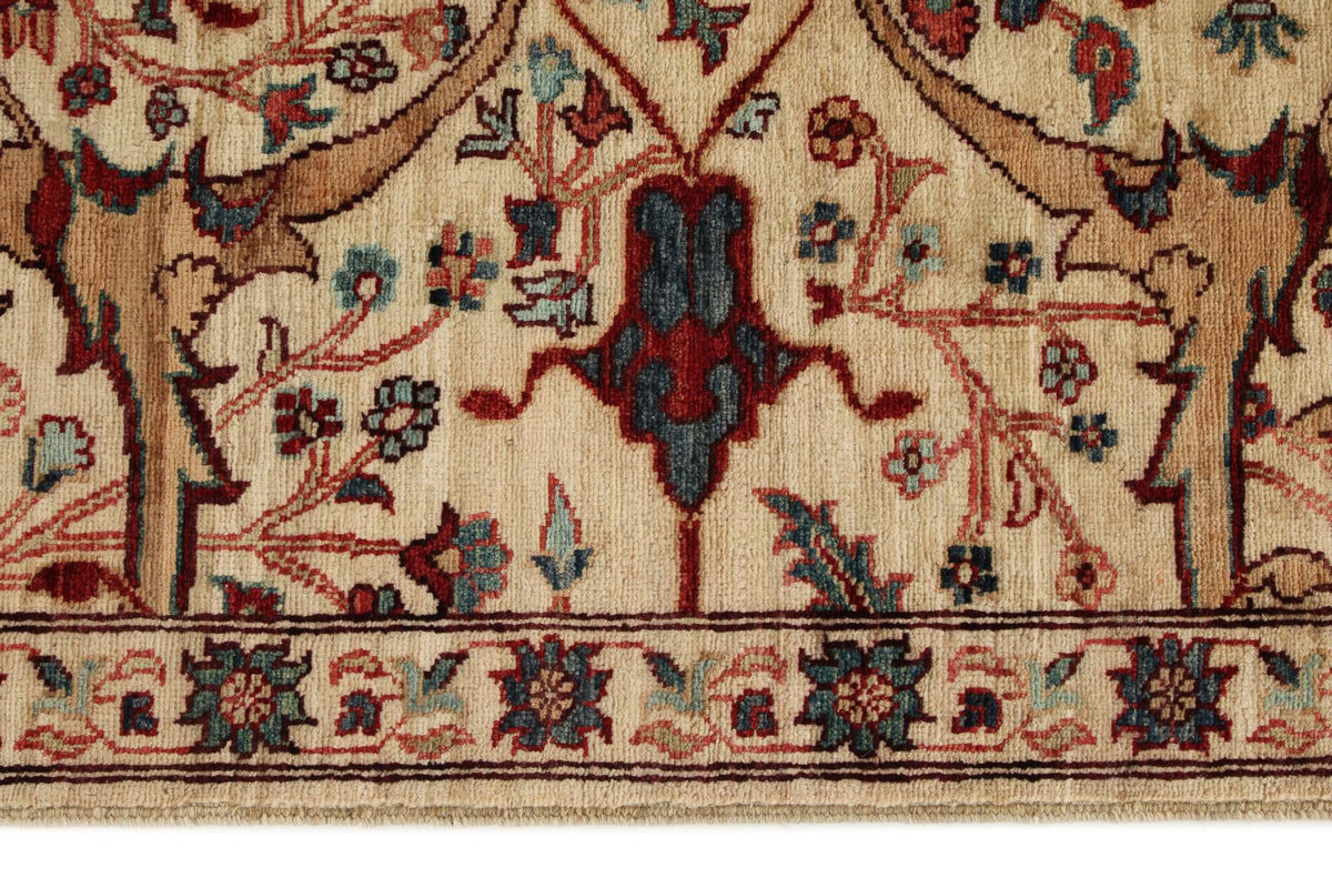 3x25 Beige and Multicolor Anatolian Traditional Runner