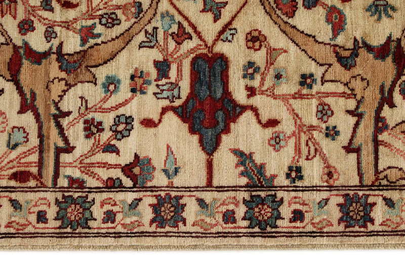 3x25 Beige and Multicolor Anatolian Traditional Runner