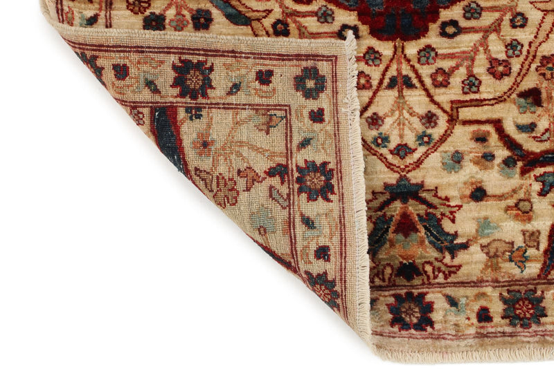 3x25 Beige and Multicolor Anatolian Traditional Runner