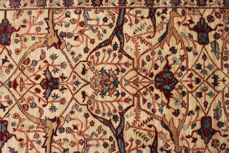 3x25 Beige and Multicolor Anatolian Traditional Runner