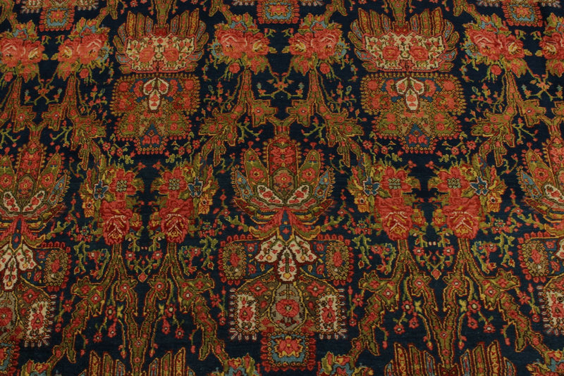 13x15 Navy and Multicolor Persian Traditional Rug