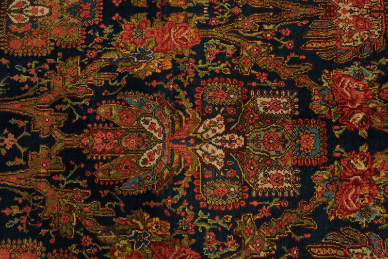 13x15 Navy and Multicolor Persian Traditional Rug