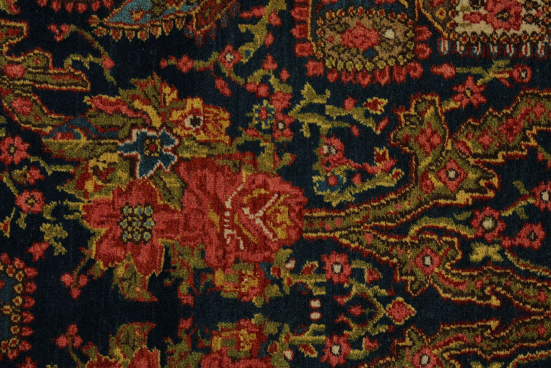 13x15 Navy and Multicolor Persian Traditional Rug