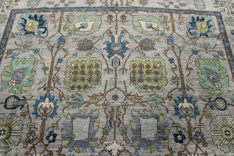 8x11 Gray and Multicolor Anatolian Traditional Rug