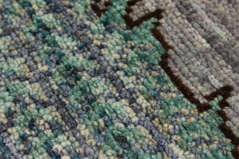 8x11 Gray and Multicolor Anatolian Traditional Rug