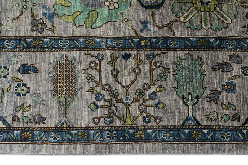 8x11 Gray and Multicolor Anatolian Traditional Rug