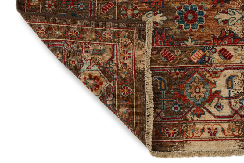 8x10 Brown and Multicolor Anatolian Traditional Rug