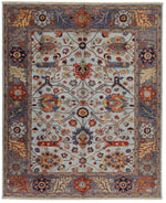 8x10 Gray and Purple Anatolian Traditional Rug