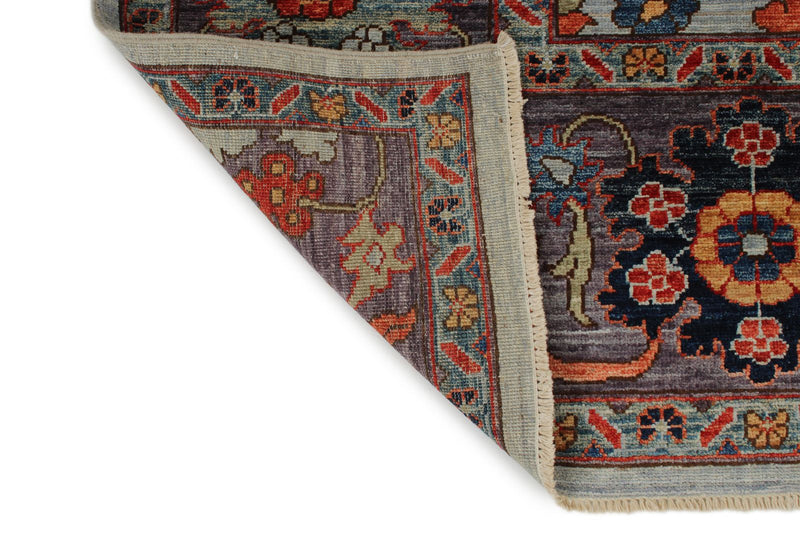 8x10 Gray and Purple Anatolian Traditional Rug