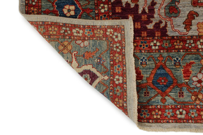 8x10 Gray and Green Anatolian Traditional Rug