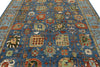 8x10 Navy and Blue Anatolian Traditional Rug