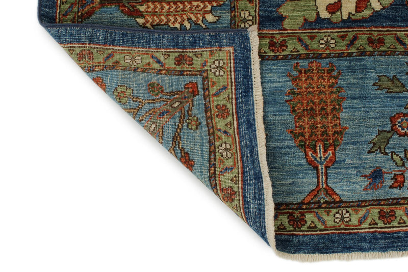 8x10 Navy and Blue Anatolian Traditional Rug