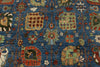 8x10 Navy and Blue Anatolian Traditional Rug