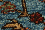 8x10 Navy and Blue Anatolian Traditional Rug