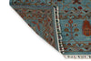 8x9 Light Blue and Multicolor Turkish Tribal Rug