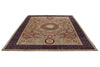 8x10 Light Green and Navy Turkish Tribal Rug